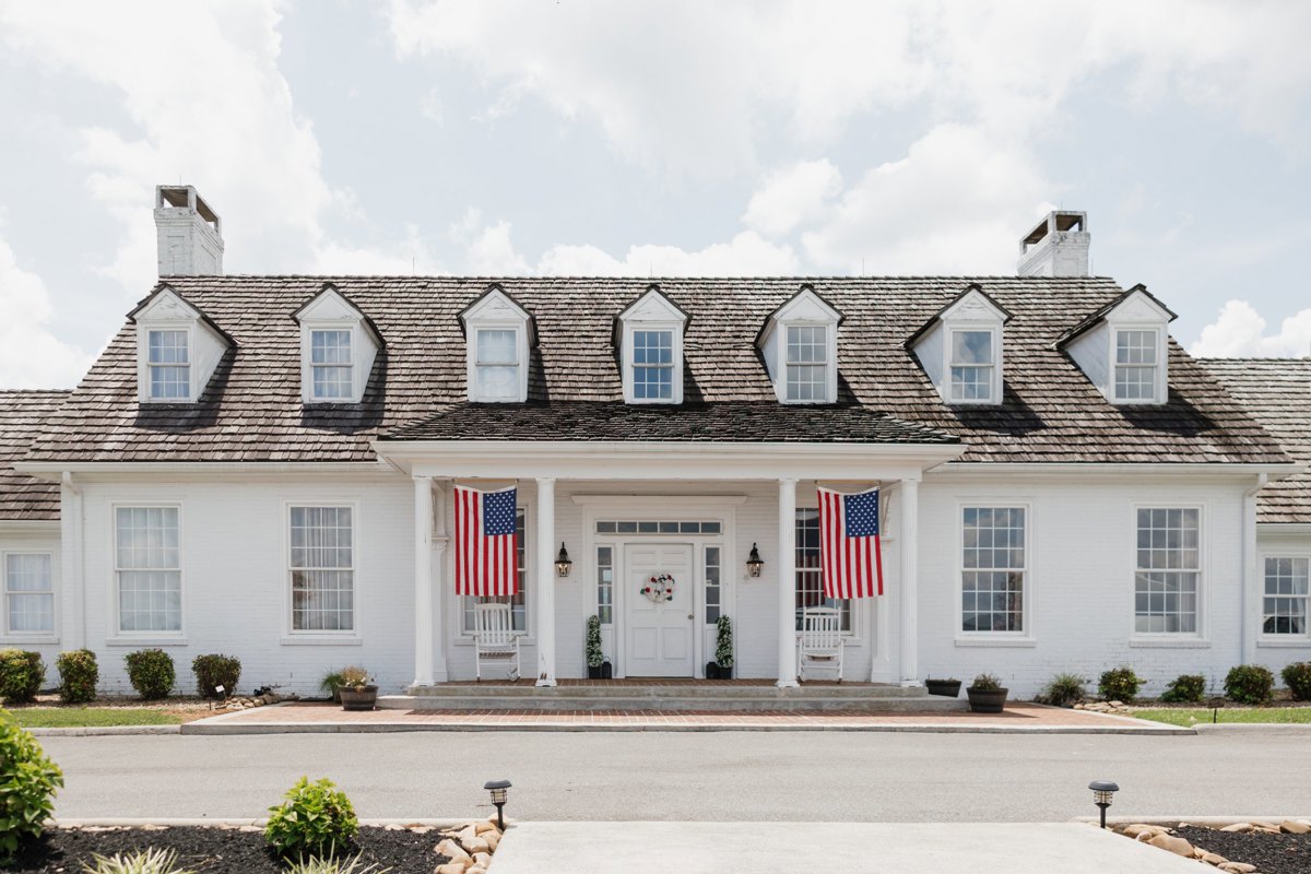 The front view of The Estate