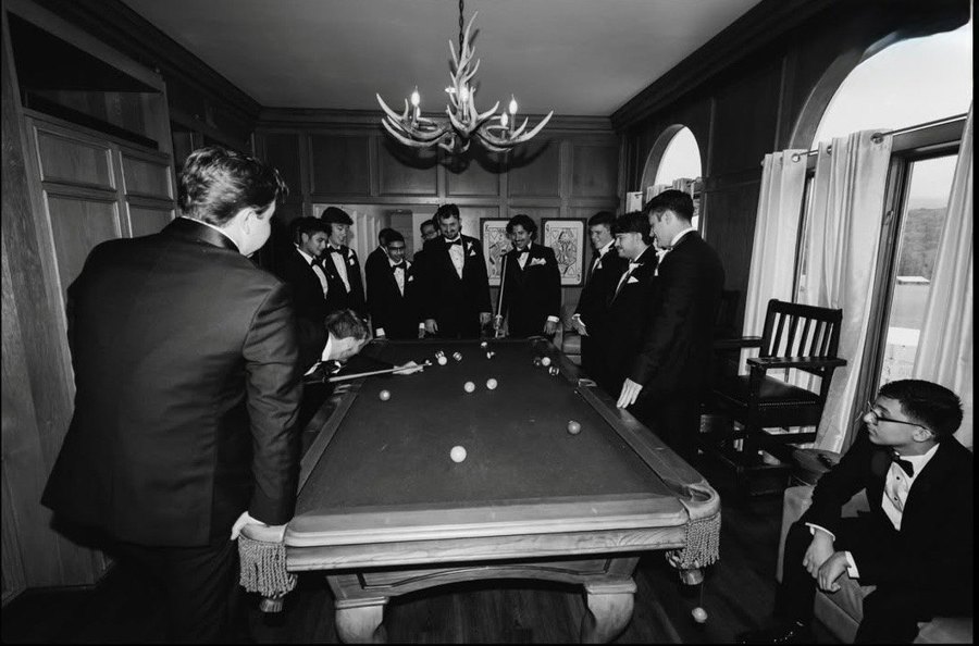 The groom's quarters before the ceremony