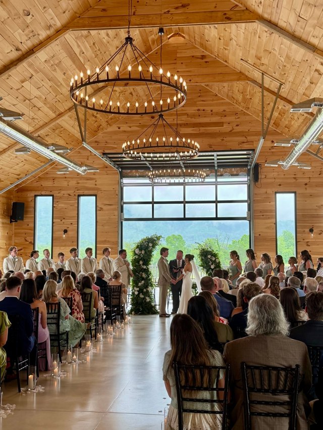 The Grand Hall set for the ceremony