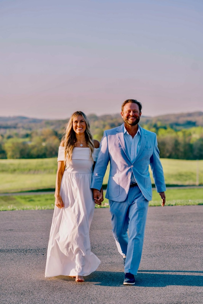 Brad and Jacqueline, who own the estate